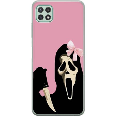 Samsung Galaxy A22 5G Gennemsigtig cover Pink Ghost