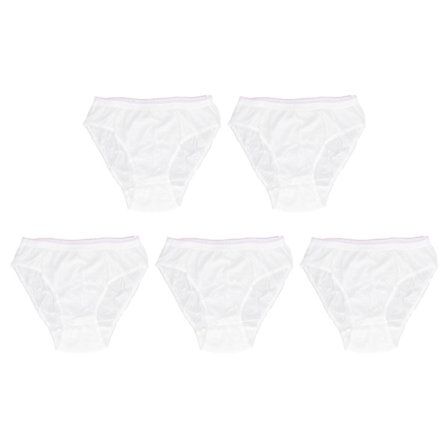 5 stk. engangsundertøj til kvinder, ren bomuld, engangsundertøj til gravide, til rejser, pink XL