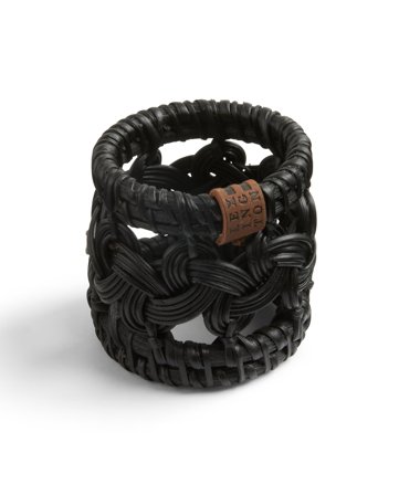 Lexington Schwarzer Rattan Serviettenring