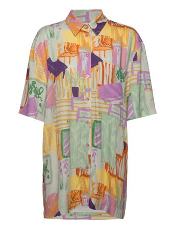 Nukimmy Shirt Langermet Skjorte Multi/mønstret Nümph*Betinget Tilbud