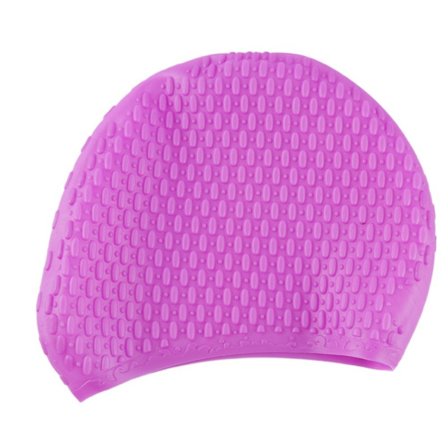 Boble svømmehette i silikon, LILLA