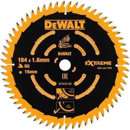Dewalt DT1670 Sågklinga 60T, Såga