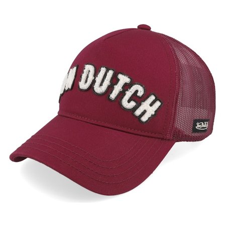 Von Dutch - Red - trucker - Cap - Vd Logo Burgundy A-Frame Trucker - Hatstore