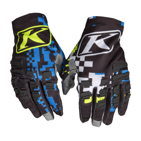 Guanti Cross Klim XC Lite Digital Chaos Blu S (8)