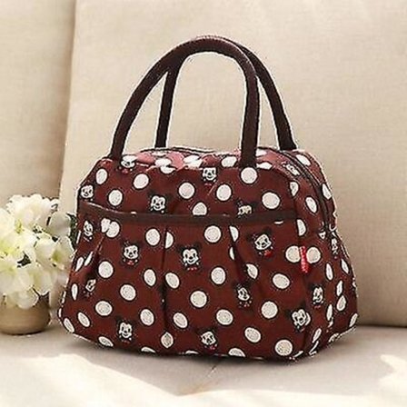 Bärbar Isolerad Lunchväska Mönster Mat Picknick Kvinnor Kylare Förvaring Bento Väskor Bolsa Termica