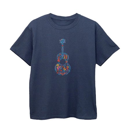 Coco Girls Gitarr Bomulls T-shirt 7-8 År Marinblå