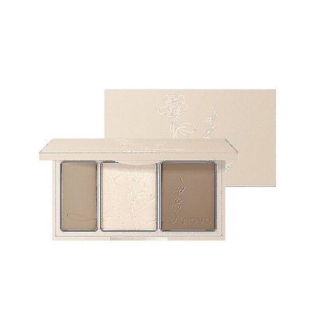 Ansiktskonturpalett Concealer Foundation Makeup 3 farger Langvarig myk berøring | Bronzer og highlighter