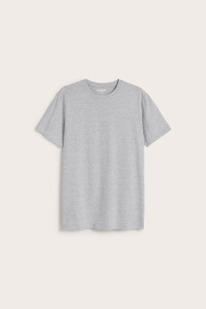 Kappahl | T-skjorte med rund hals | Gråmelert