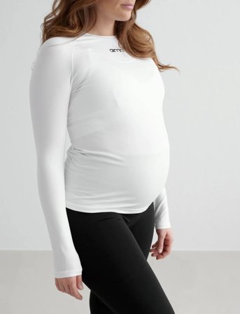 aim ́n Soft Basic Maternity Long Sleeve - White - XL