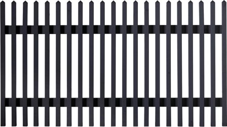 Jabo Linnea 2 Staket 170 x 90 cm, svart, Utemiljö
