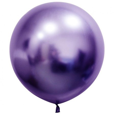 Jätteballong Rund Platinum 61cm Lilla