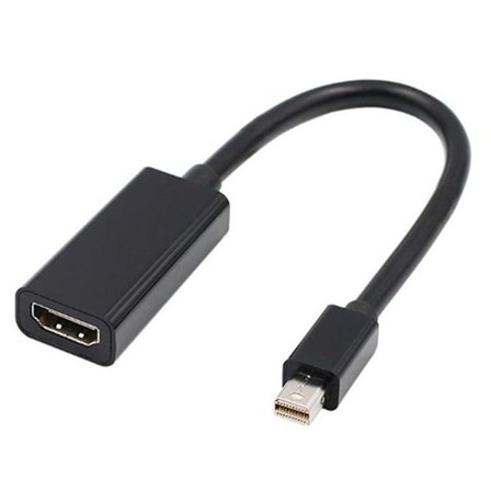 Mini Dp til HDMI-adapterkonverterer kompatibel med Macbook Air Pro, Microsoft Surface Pro 3 4, Mac Mini, skjerm, projektor osv.