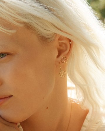 Edblad Alba Hoops Gold Gyllen Smykker Jente - Kids Brand Store