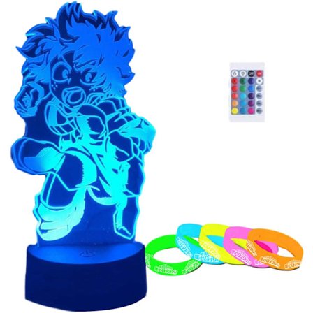 3D Illusion Lamp Led Nattlampa Min Helt Academia Midoriya I