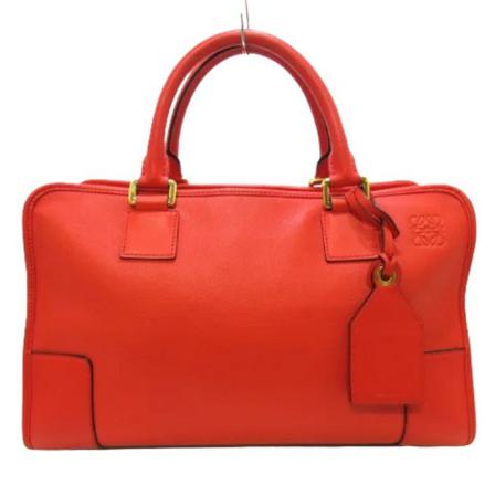 Loewe Pre-owned, Pre-owned Leather handbags Rood, Dames, Maat:ONE Size