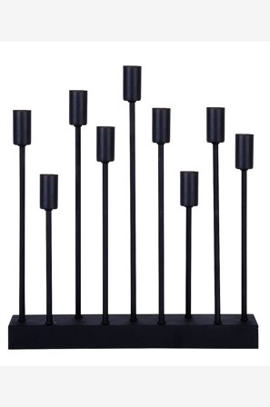 Jotex - Adventslysestake Pix Svart - Kjøp Adventsstaker hos Jotex