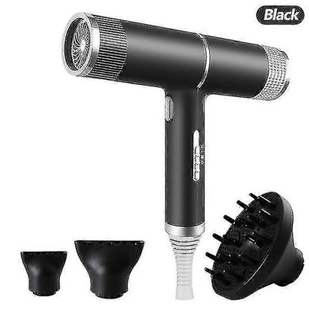 Hårfønere negativ ion profesjonell salong hårføner husholdnings stormhastighet bærbar føner anion svart