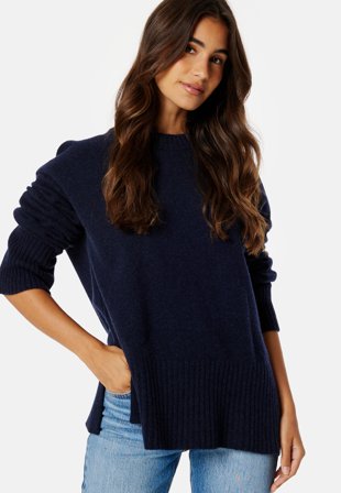 GANT Lounge C-Neck Sweater Evening Blue Klær