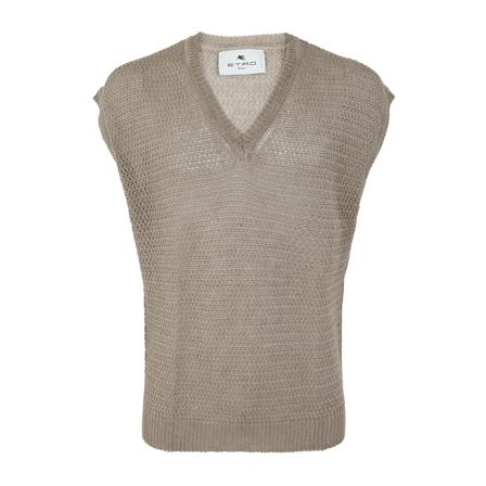 Etro Sleeveless Strik inbo, Herre Slipover, Størrelse: M