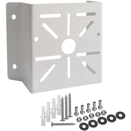 Universell hörnfäste för säkerhetskamera, Robust hörnfäste i metall för väggmontering, lämplig för CCTV-kameror, strålkastare