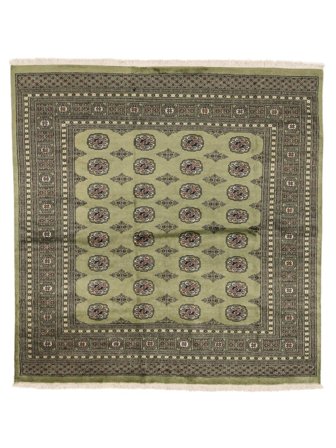 Pakistan Bokhara 2Ply Rug Oriental Square Dark Yellow/Dark Green (Wool, )