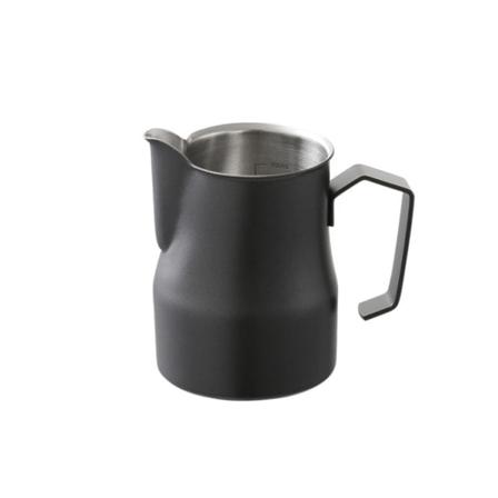 Kaffebehållare i rostfritt stål 304 med skala, specifikation: 350 ml (svart kranmun)