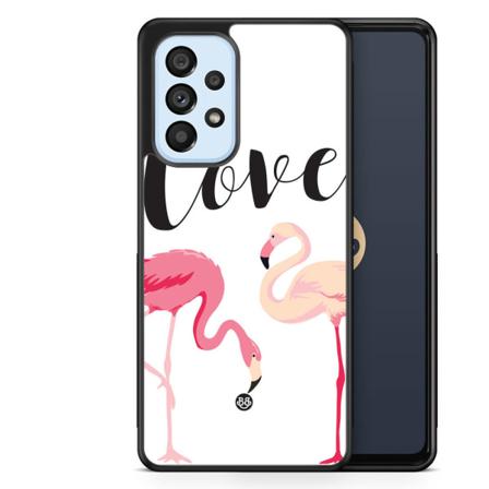 Bjornberry Skal Samsung Galaxy A53 5G -Love Flamingo