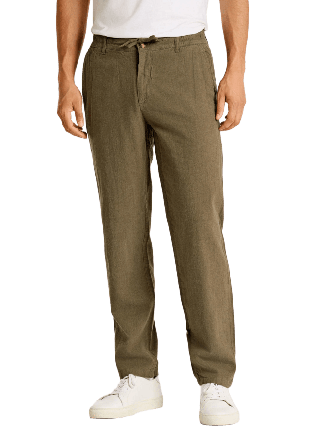 Lindbergh Linen Pants Byxor Herr Grön S