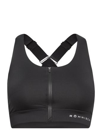 Zip Up Sportsbra Lingerie Bras & Tops Sports Bras - ALL Sort Röhnisch