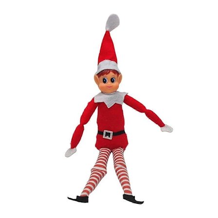 2024 Naughty Elf Elfie & Evie Dreng & Pige Jule-Plush-Nisser, der Opfører sig Dårligt Dukker