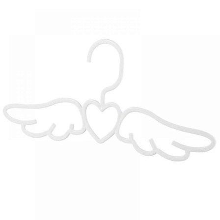 2 stk. Overlappende Vingeform Plasthenger Skjerf Slips Holder Plassbesparende Garderobe