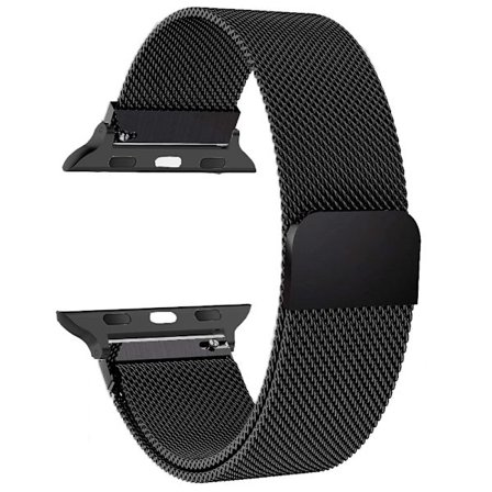 MIOHHR Apple Watch Armband Kompatibelt med Serie 11/10/9/8/7/6/5/4/3/SE/Ultra 3 - Kraftigt Metallarmband, Kompatibelt med 46mm/49mm/45mm/44mm/ (BR)