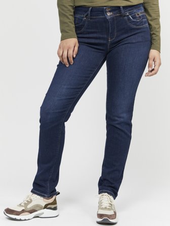 B. COPENHAGEN - Hannah Jeans - Mørkeblå - Straight Fit / Høj Talje
