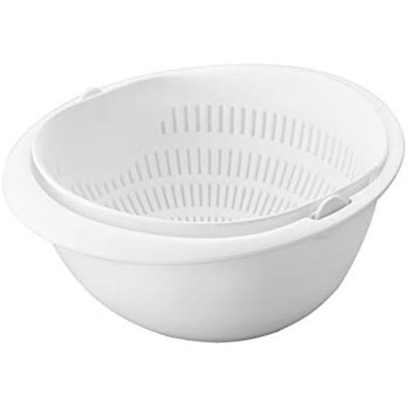 Køkkentilbehør Vask Dobbelt Dræningskurv Skål Grøntsag Frugt Dobbelt Dræningsopbevaringsværktøj Kreative Køkkenredskaber