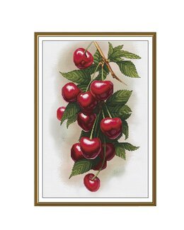 Broderikit Tavla Sötkörsbär - Nova Sloboda