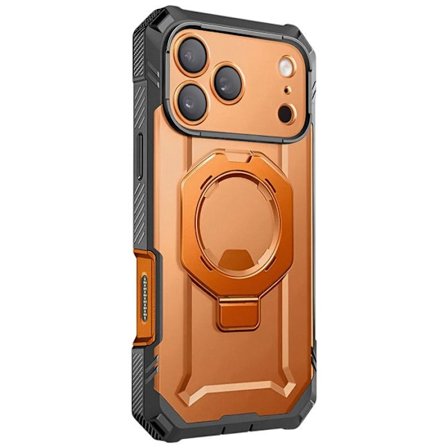 Magsafe-skal - SUPCASE - iPhone 17 Pro Max - Militärskydd - HD-härdat glas - Orange