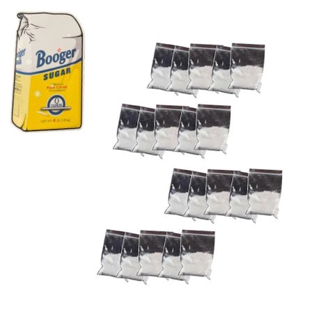 Cola-påse-stickers, Cola-påse-skoj-sticker, Rolig Booger Sugar-sticker, Små Blow Baggies-prank-stickers Nya (FMY) 20 st