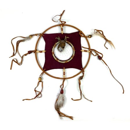 Dream catcher with deer head