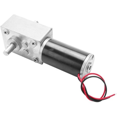 24V dobbelt akse DC snekkegear motor høj motormoment mikro snekkegear motor fremad og baglæns mikro motor hastighed 80RPM