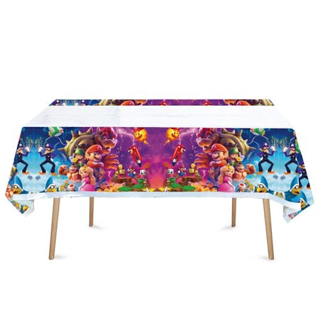 Super Mario -elokuvapöytäliina, juhlatarvikkeet, syntymäpäiväkoristeet 108*180cm