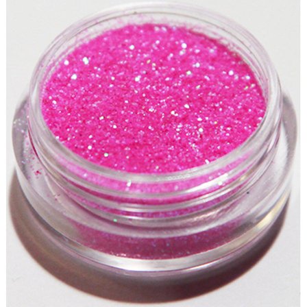 Negleglitter - Finkornet - Rosa - 8ml - Glitter