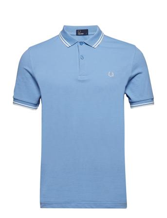 Twin Tipped Fp Shirt Polos Short-sleeved Blå Fred Perry