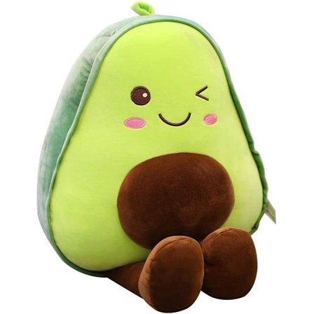 Bløde legetøj, Avocado plyslegetøj, Fyldt Avocado dukke plyslegetøj, Sød frugt Avocado dukke plyslegetøj, Sød plys krammepude 28CM (inklusive ben)