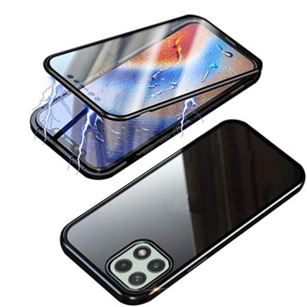 Samsung Galaxy A22 5G - Dubbelsidigt Magnetiskt Skal Svart