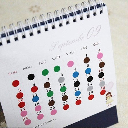 Runde Prik Etiketter 6mm Selvklæbende Farvede 6120 Prikker