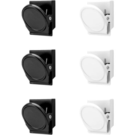 Magnetklämmor för kylskåp 6st, Starka Whiteboard-magneter Färgade Mag