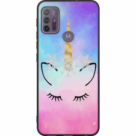Motorola Moto G10 Svart Skal Unicorn Enhörning