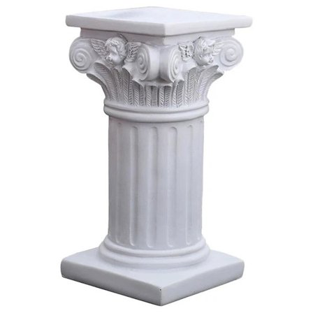 Romersk Søjle Statue Sokkel Lysestage Stativ Skulptur Have Layout DecoBY L Firkant