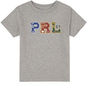 Kids - Ralph Lauren Branded T-Shirt Grey 7 Years - Tops - 7 years - Grey - Junge