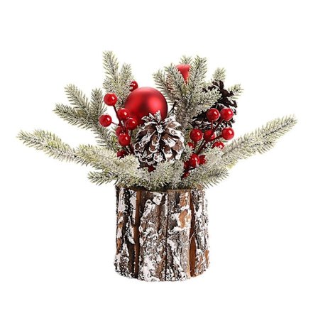 Mini Juletre Potteplanter Utsøkt Holdbar Borddekorasjon For Kontor Bad A